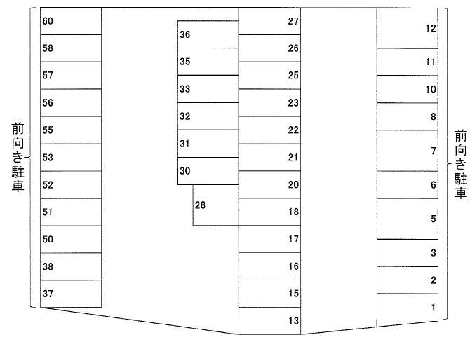 000050の駐車配置図