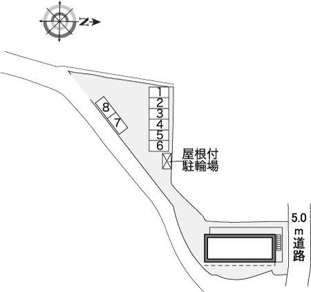 ルフラン(32068)の駐車配置図