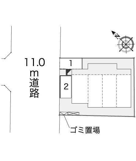 ホリゾント(44357)の駐車配置図