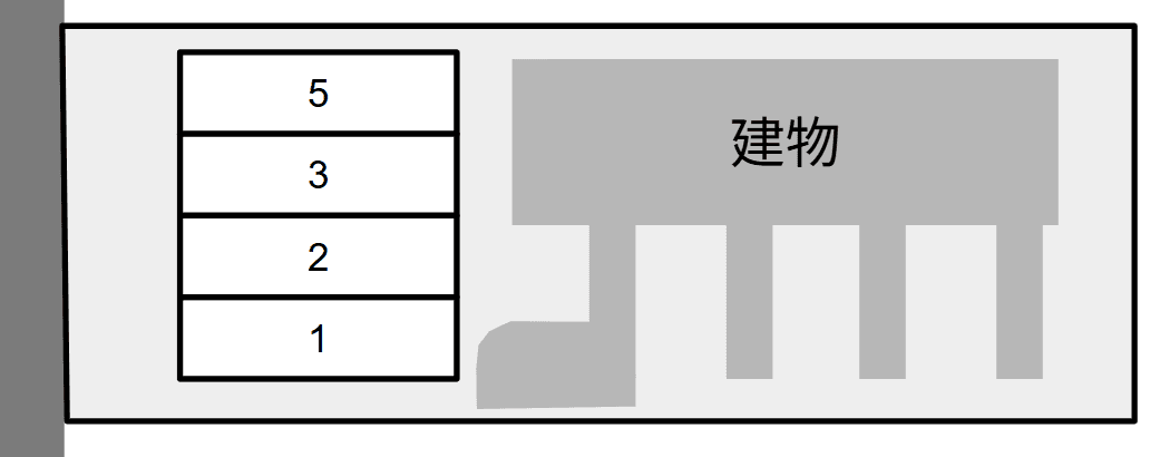 ラポール 壱番館の駐車配置図