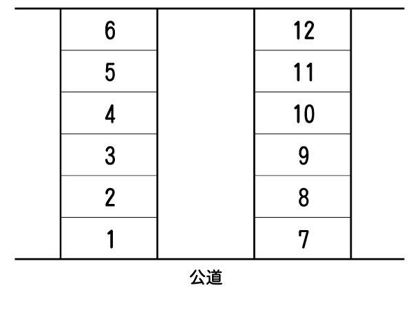 今川4丁目パーキングの駐車配置図