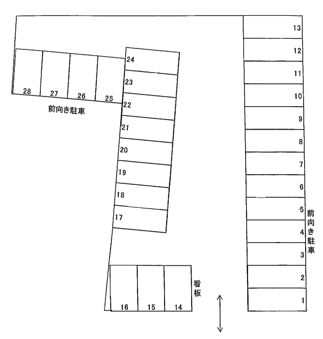 I・パーキングNo.20の駐車配置図