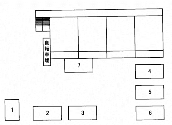 メゾンロイヤルの駐車配置図