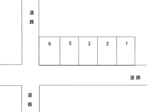 魚地駐車場の駐車配置図