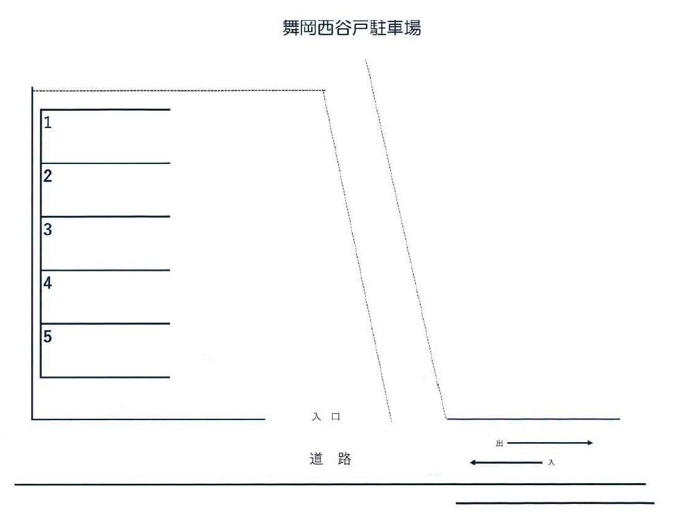 舞岡西谷戸駐車場の駐車配置図