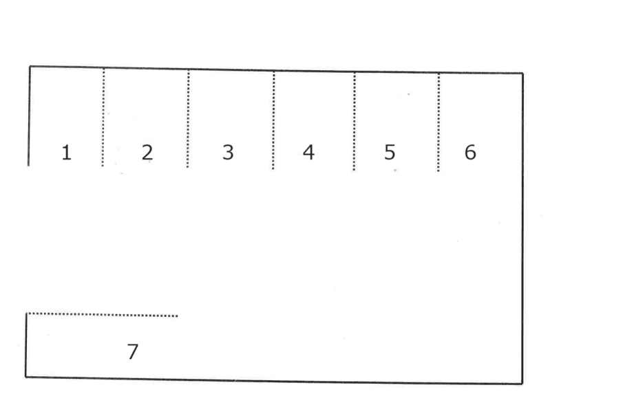 上原Ⅱ駐車場/552の駐車配置図