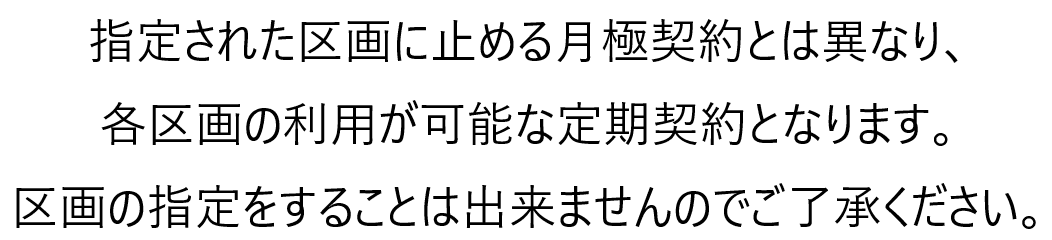 エス&ティーパーキング1Fの駐車配置図