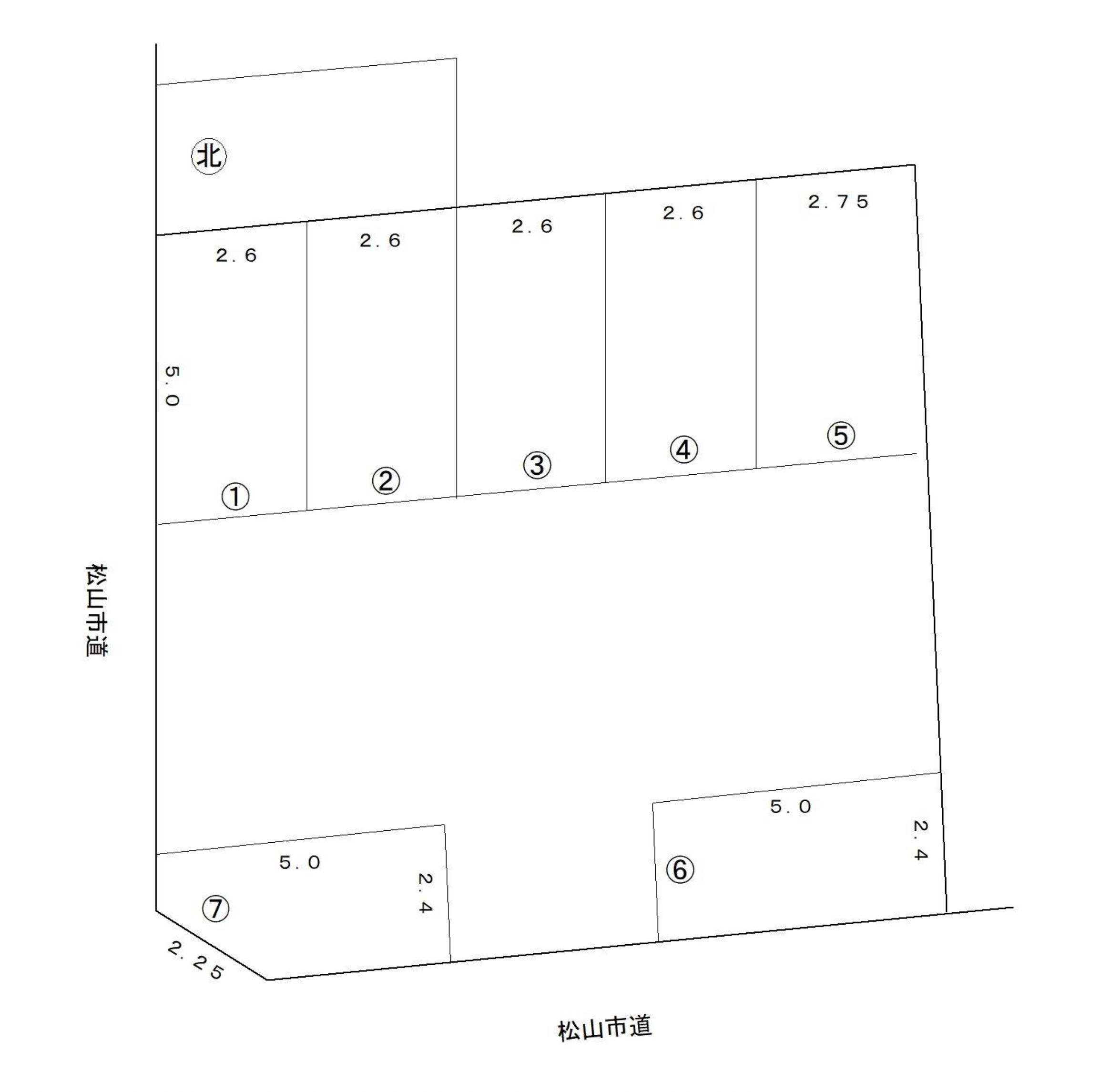 おおぞらパーキングの駐車配置図