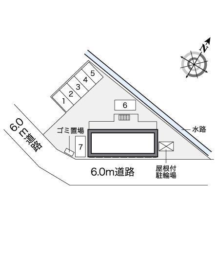スラッシュハウス(26481)の駐車配置図