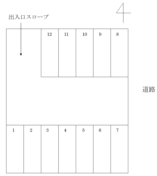 325駐車場の駐車配置図