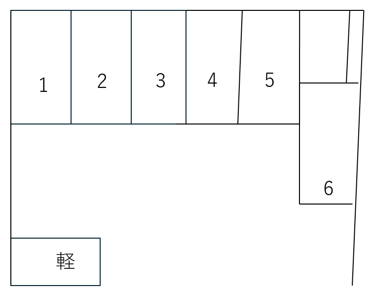 73.有坂ガレージの駐車配置図