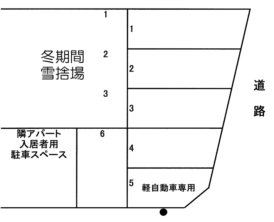 北郷4条8丁目787-68駐車場の駐車配置図