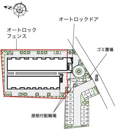 ツゥ(52532)の駐車配置図