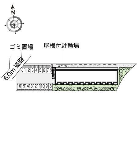 美原野元(45785)の駐車配置図