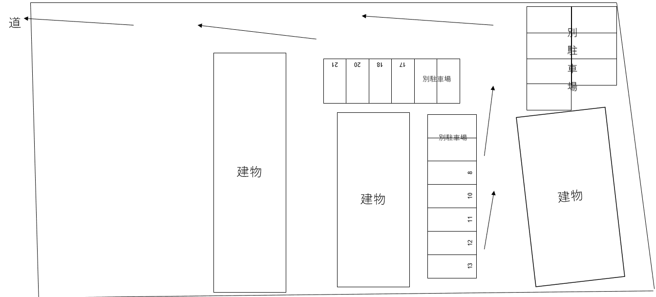 Belle LumiereⅡの駐車配置図