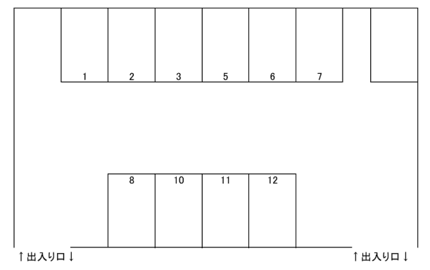 美山駐車場の駐車配置図