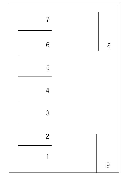 パーク加納黒木町の駐車配置図