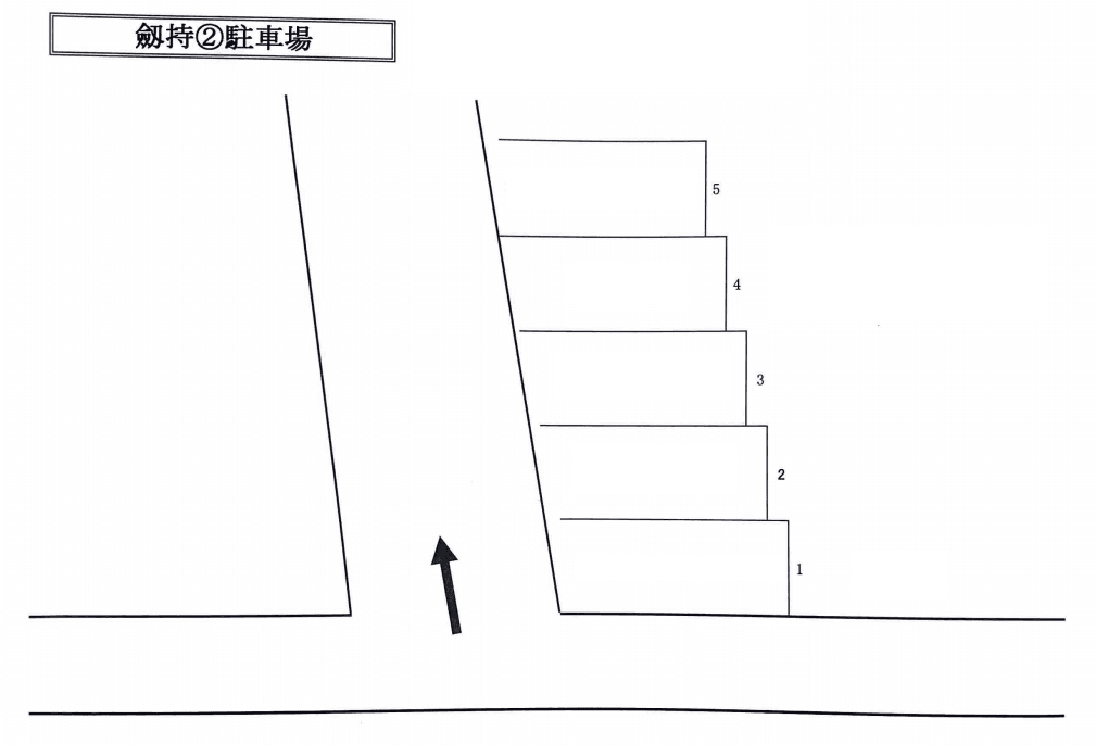剱持第二 駐車場の駐車配置図