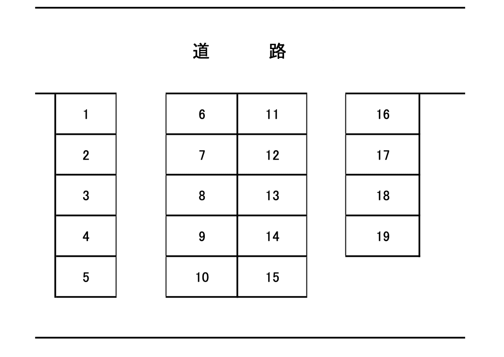 前ヶ崎4680351駐車場の駐車配置図