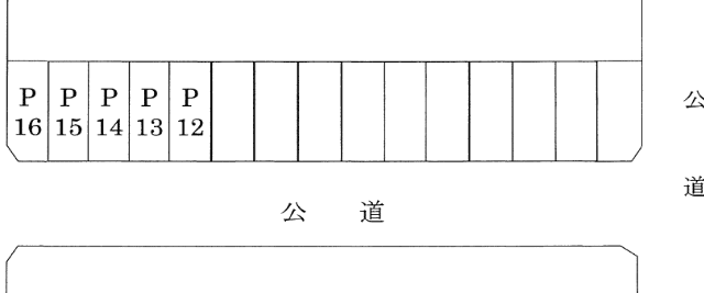 猪鼻駐車場(氷川町141)の駐車配置図
