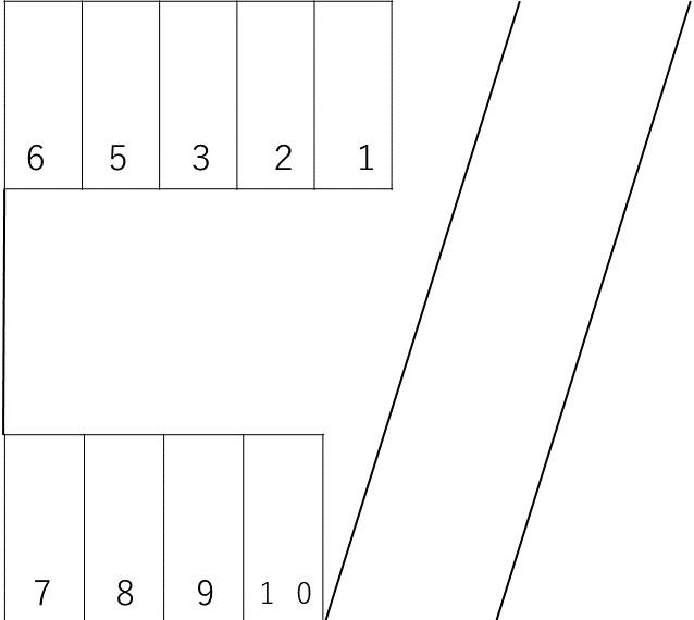 富士見森田パーキングの駐車配置図