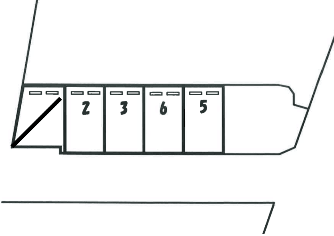 大矢駐車場の駐車配置図