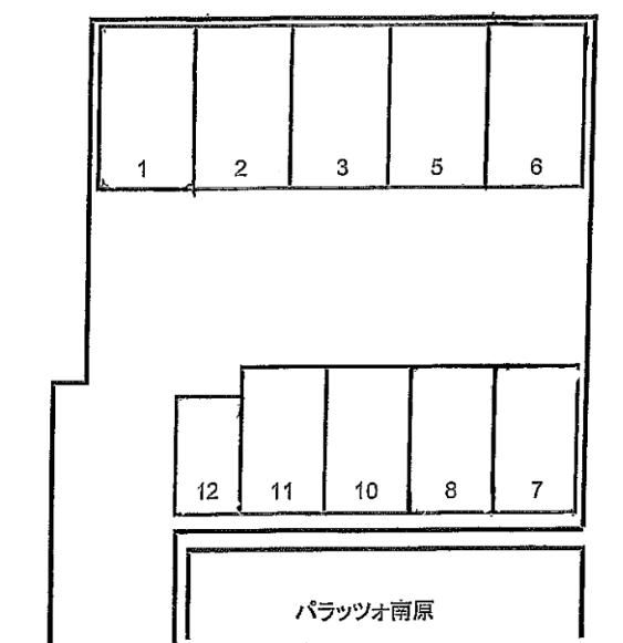 116・南原本多駐車場の駐車配置図