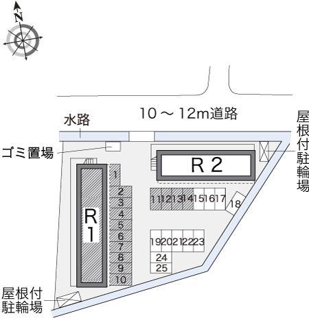 R1(16840)の駐車配置図