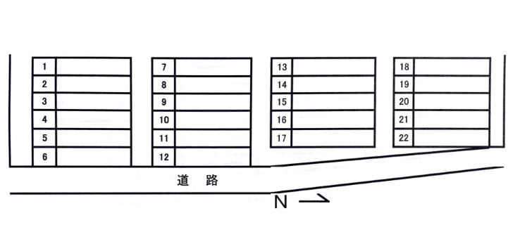 JA立川-12の駐車配置図