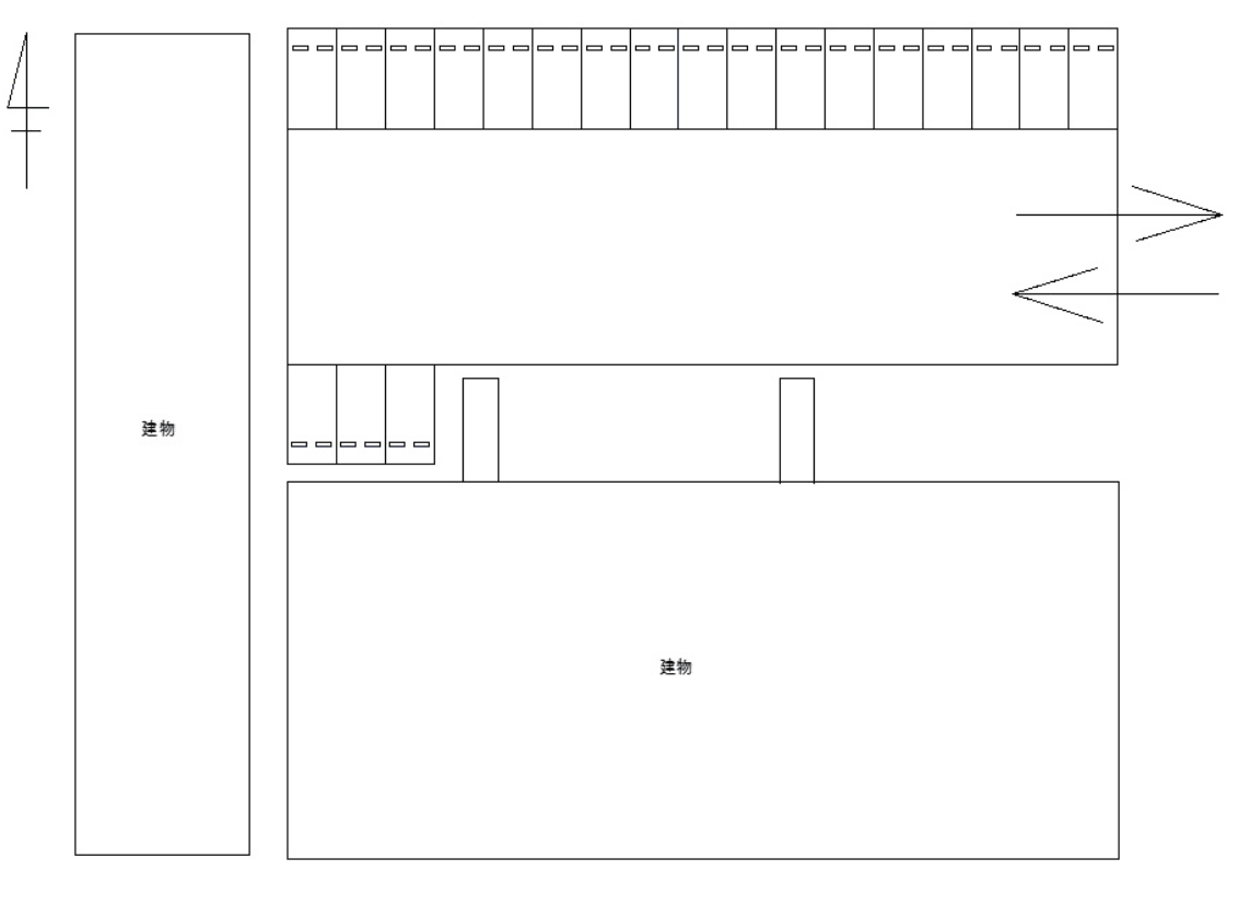 FK百人町3丁目駐車場の駐車配置図
