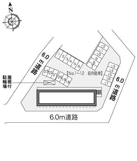 山畔(33295)の駐車配置図
