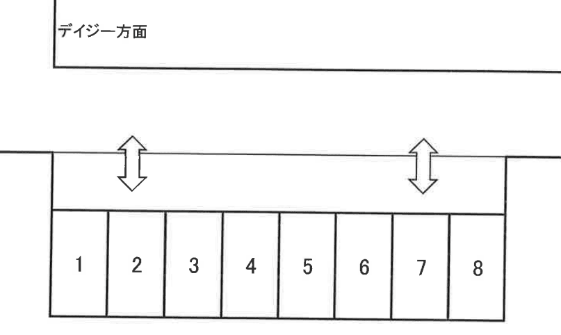 高野駐車場の駐車配置図