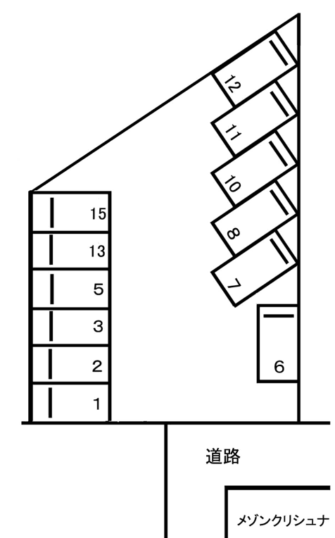 上座 鈴木駐車場の駐車配置図