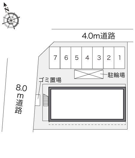 さくら坂(24595)の駐車配置図