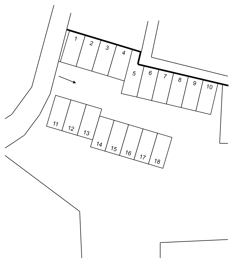 市沢町228-2の駐車配置図