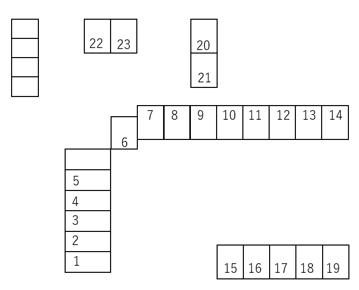 斉藤駐車場②の駐車配置図
