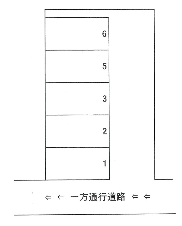 K駐車場の駐車配置図