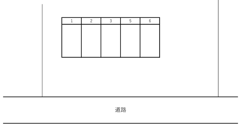 二屋パーキング(124番地)の駐車配置図