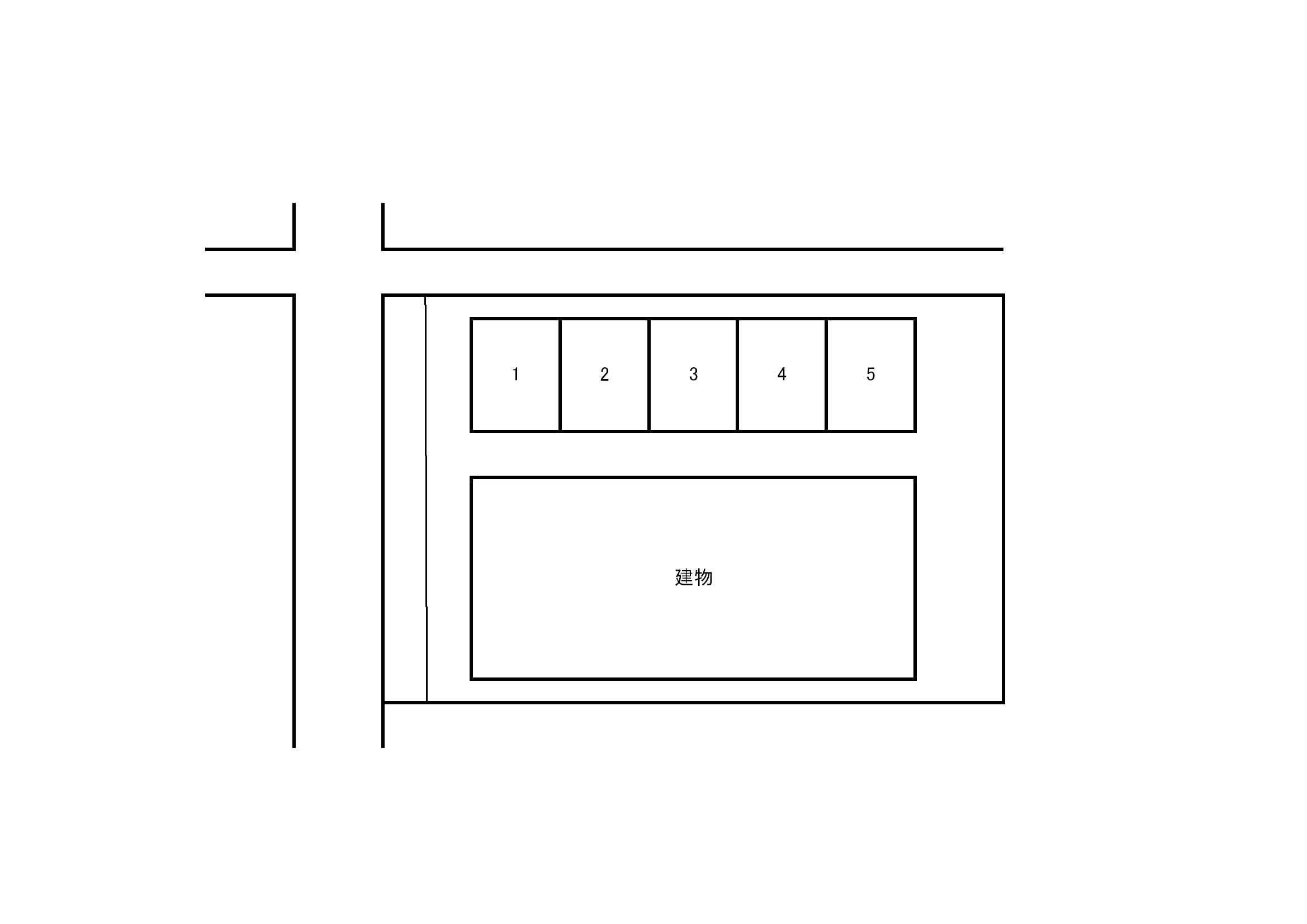 アミティエ駐車場の駐車配置図