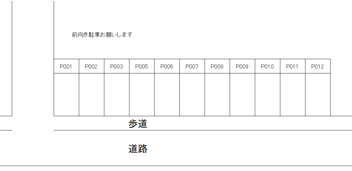 佐藤駐車場の駐車配置図
