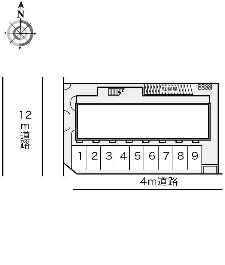R169SAKURAI(12806)の駐車配置図