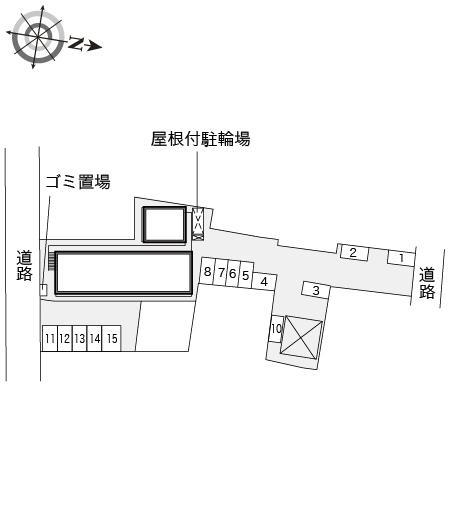 長浜(18597) 敷地外駐車場の駐車配置図