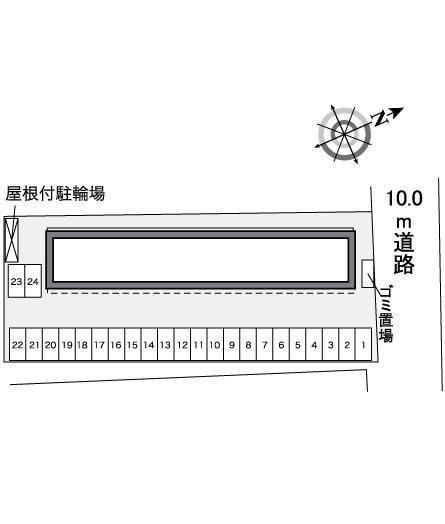 サンハーバー(30102)の駐車配置図