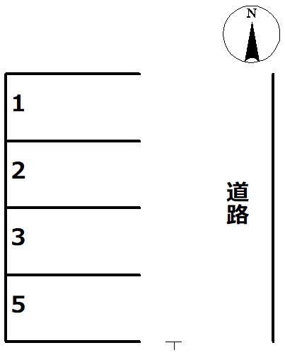 214幡野町駐車場の駐車配置図