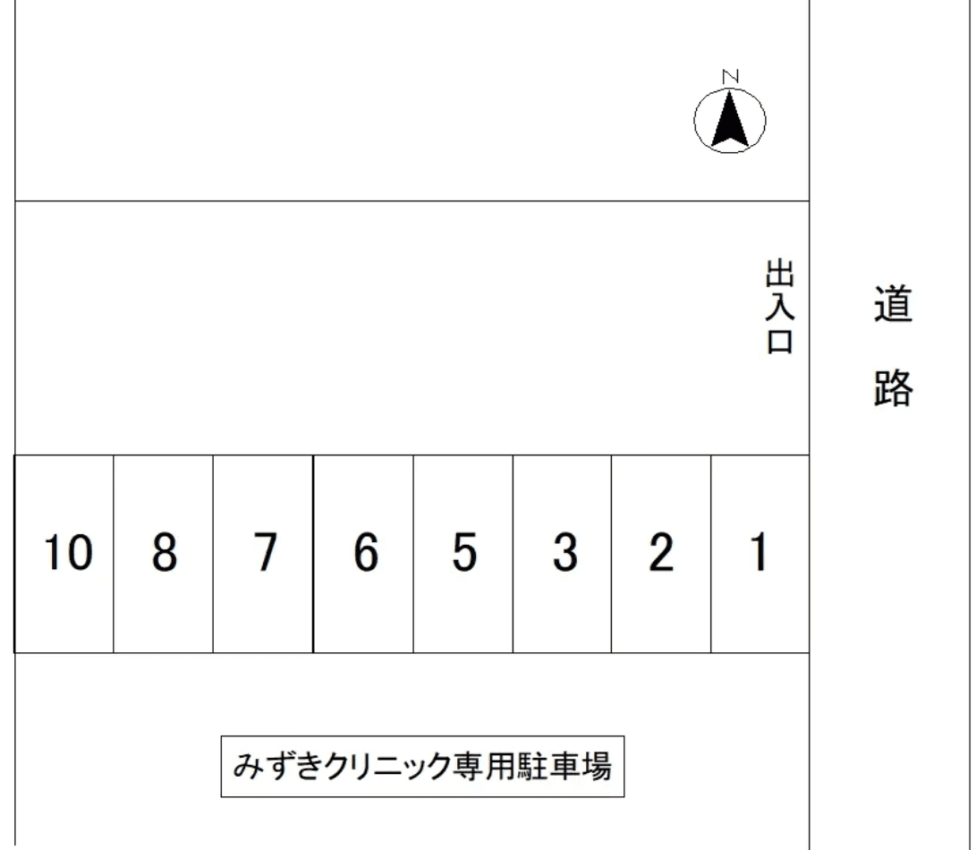 草川駐車場2の駐車配置図