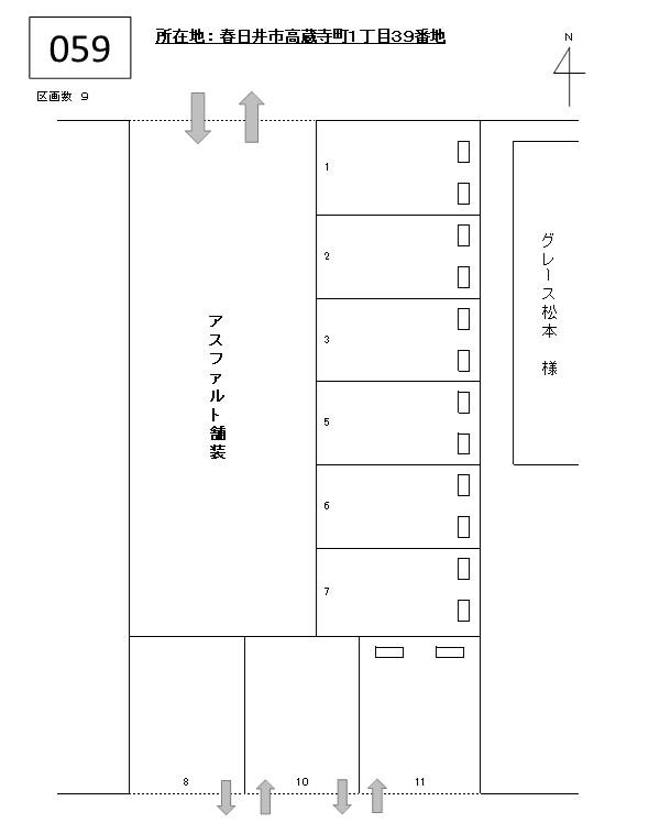 J-059の駐車配置図