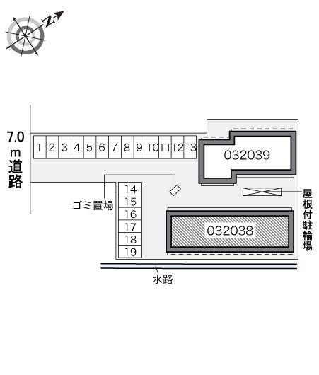 下條A(32038)の駐車配置図