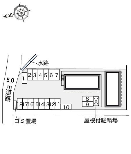 日進(30474)の駐車配置図