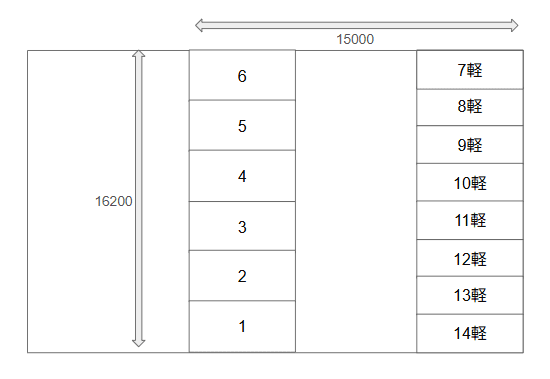 ザ・パーク馬場町2の駐車配置図