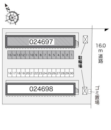 フィリアA(24697)の駐車配置図